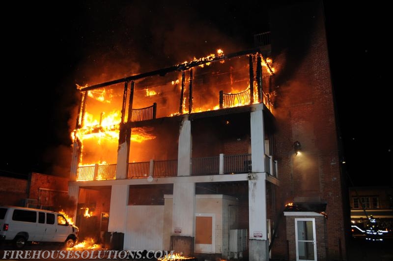 #37 High Street--Contained to 3 rear apartments and the decks. Sprinklers work.  6-22-14