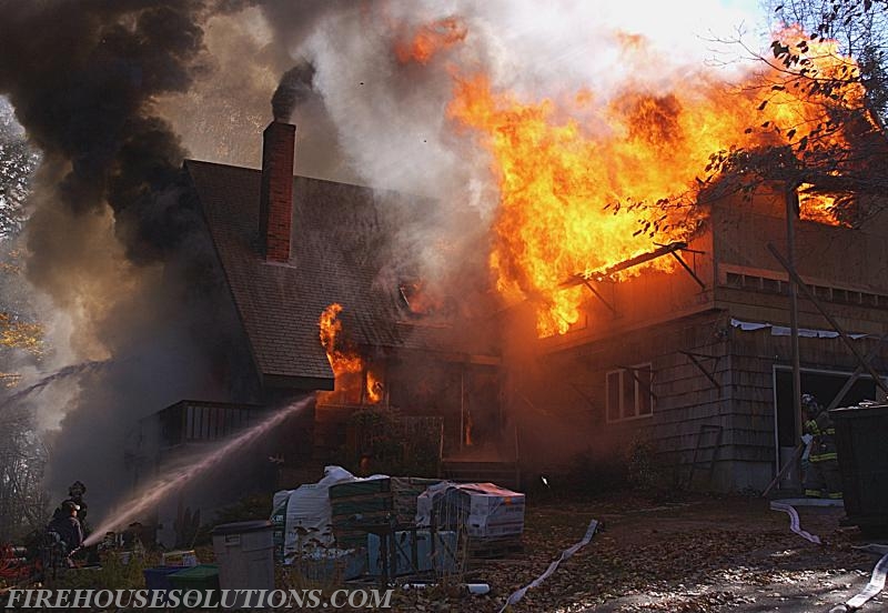 17 Boy Scout Drive--First lines being deployed.--11-7-02